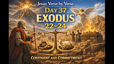📖 Bible in a Year - Day 37: Exodus 22–24 Justice, Covenant Commitment, and Blood of the Covenant