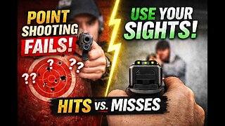 Why ‘Point Shooting’ Can Get You Killed: The Truth About Sight Picture in Self-Defense