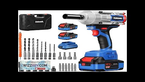 Cordless Impact Wrench 1000N.m(740ft-lbs) High Torque Brushless Impact Gun with 2 x Review