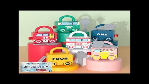 Baby Learning Lock with Key Car Games Montessori Educational Toy Number Matching Review