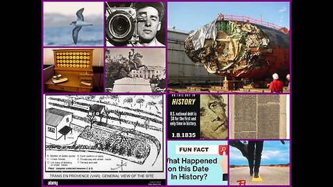 THIS DATE IN HISTORY - Feral French Child, $0 US National Debt AND MORE! 01-08-2026