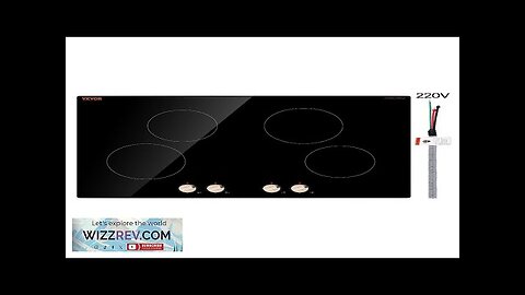 6600W 4 Burner Induction Cooktop Electric Countertop Burner Knob Control Review