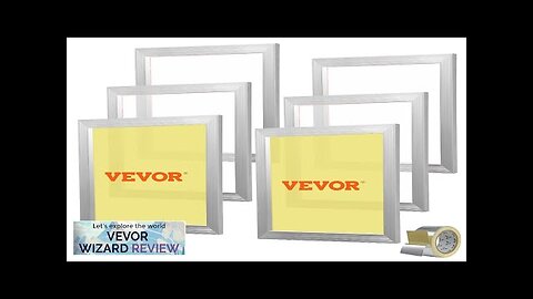 VEVOR Screen Printing Kit 6 Pieces Aluminum Silk Screen Printing Frames 16x20inch Review