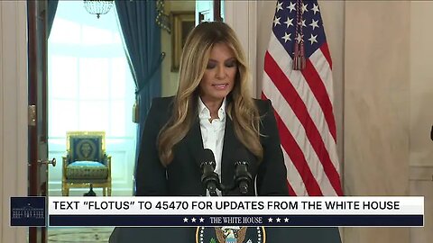 Announcement by First Lady Melania Trump