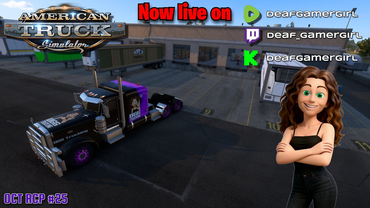 🔴 [FR/ENG] 🚚 Deaf Streamer Driving ATS — Come Say Hi in Chat! 🚚🛣 !wheel💜 Oct RCP #25