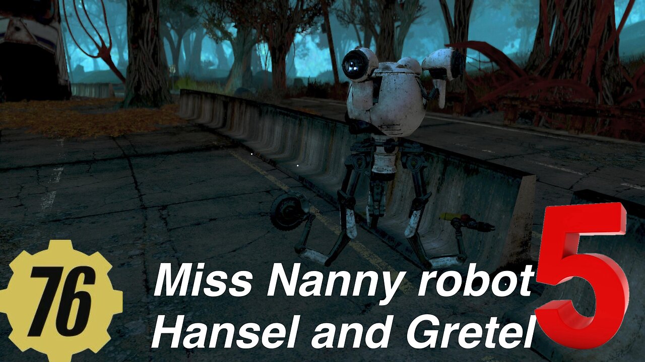 Fallout 76 random encounter, miss Nanny tells the story of Hansel and Gretel