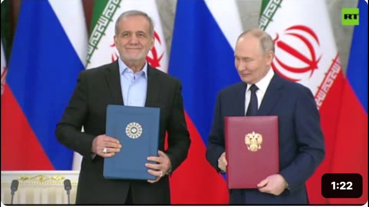 Putin and Iran's Pezeshkian sign HISTORIC strategic cooperation treaty