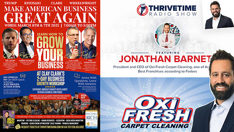 OXIFresh.com | Jonathan Barnett Success Story | Discover How OXIFresh.com Scaled to 500+ Franchise Territories + How to Scale Your Business + Join Eric Trump & Kiyosaki At Clay Clark's March 6-7 Business Conference