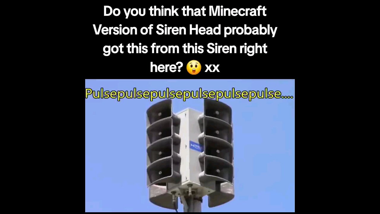 Do you think that Minecraft Version of Siren Head probably got this from this Siren right here? 😲 x