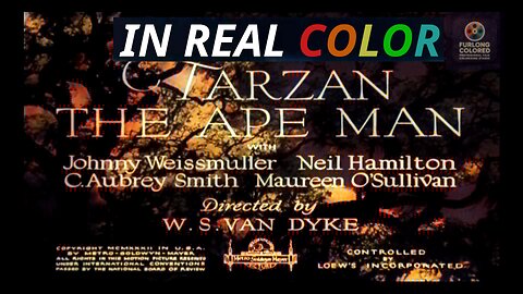 🎬 Tarzan the Ape Man (1932) — In Real Color — Full Movie (1080p HD)