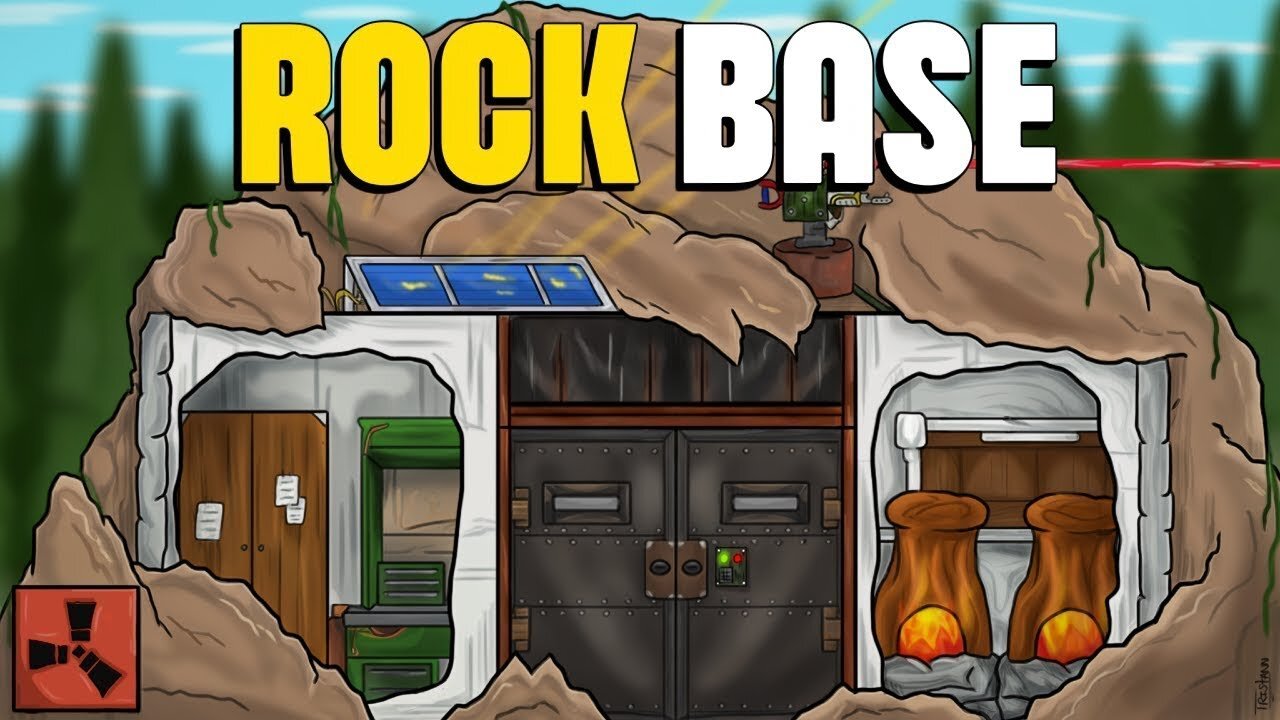 We Built a ROCK BASE! 😯