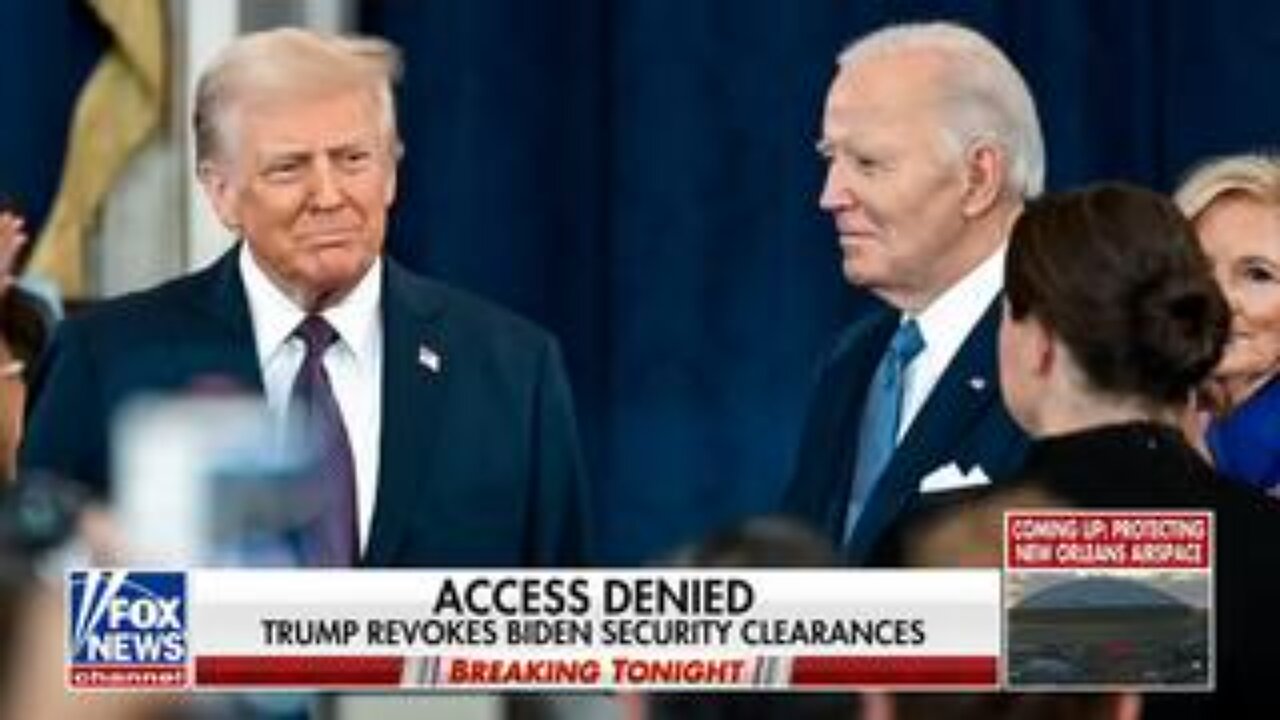 President Trump Revokes Joe Biden's Security Clearance