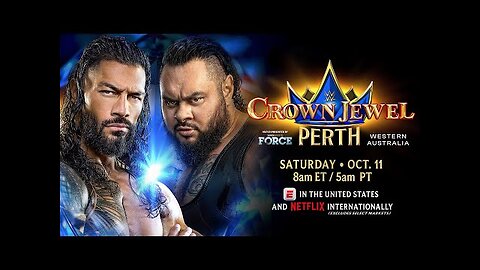 Roman Reigns vs. Bronson Reed Australian Street Fight Crown Jewel 2025 Hype Package