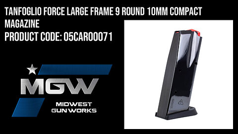 Tanfoglio Force Large Frame 9 Round 10mm Compact Magazine - 05CAR00071