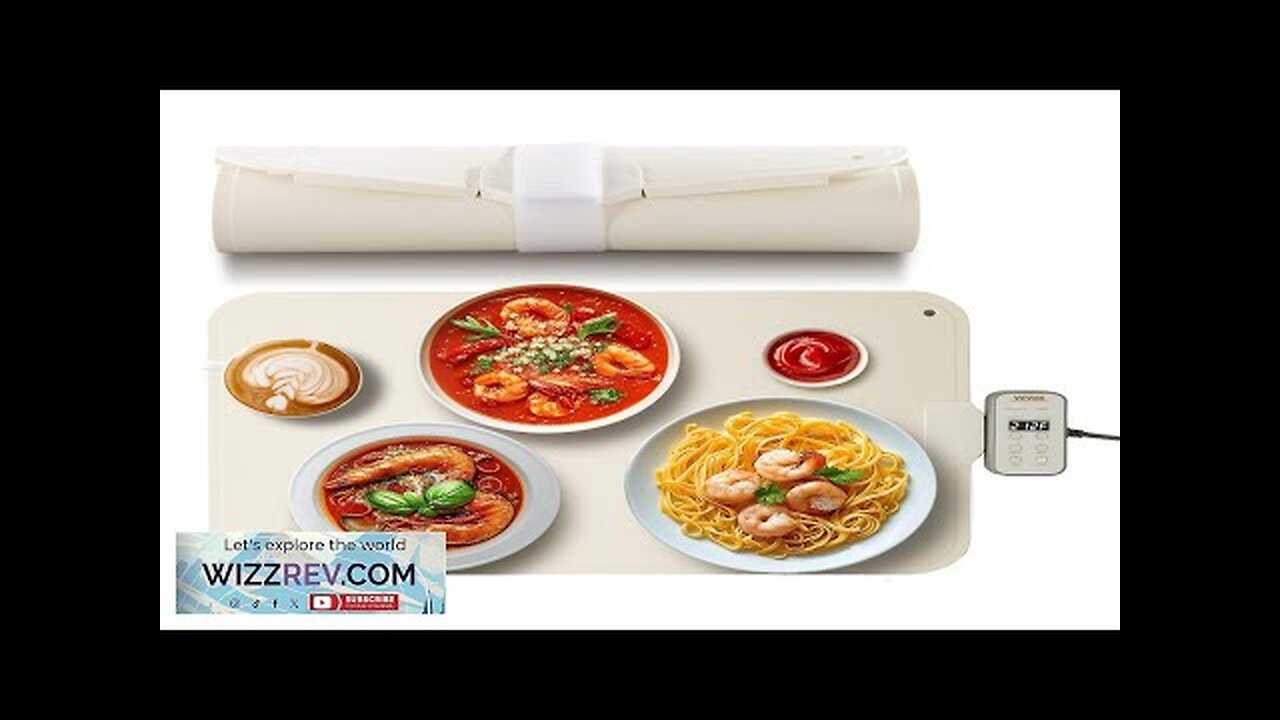 VEVOR Electric Warming Tray Rollable Food Warming Mat w/ Temp Control Review