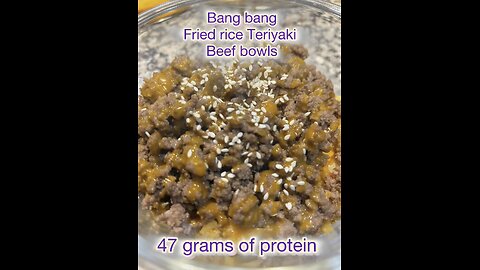 Bang bang fried rice teriyaki beef bowl