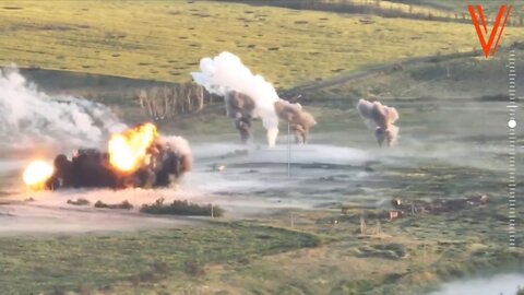 Footage from the Zaporozhye direction of the destruction of assault groups by fighters