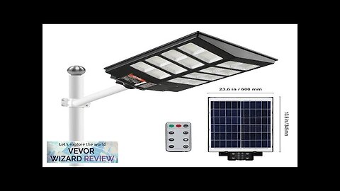 VEVOR 800W Solar Street Light 1400LM LED Solar Flood Lights Outdoor Review