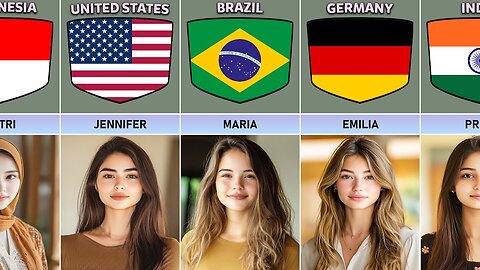 Popular Girls Name From Different Countries