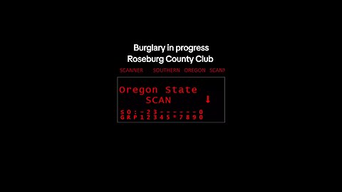 Burglary in progress Roseburg County Club