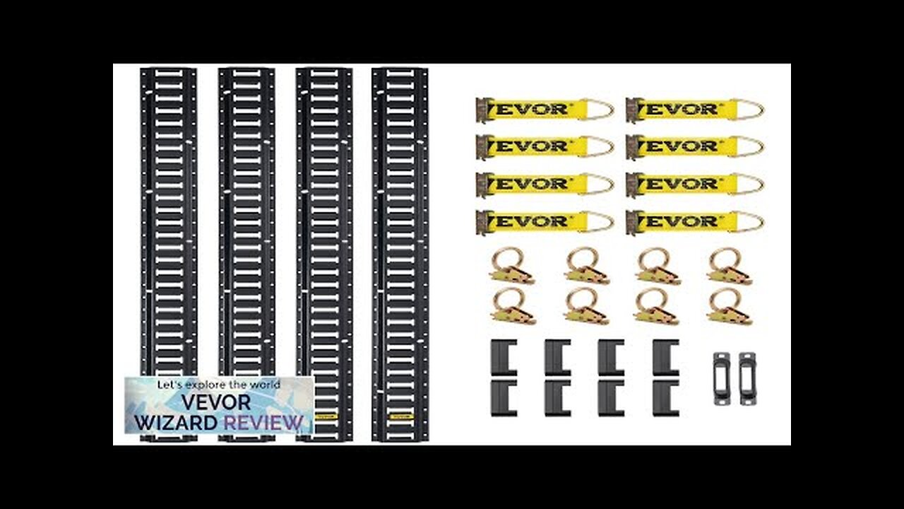 VEVOR E Track Tie-Down Rail Kit 30PCS 8FT E-Tracks Set Includes 4 Review