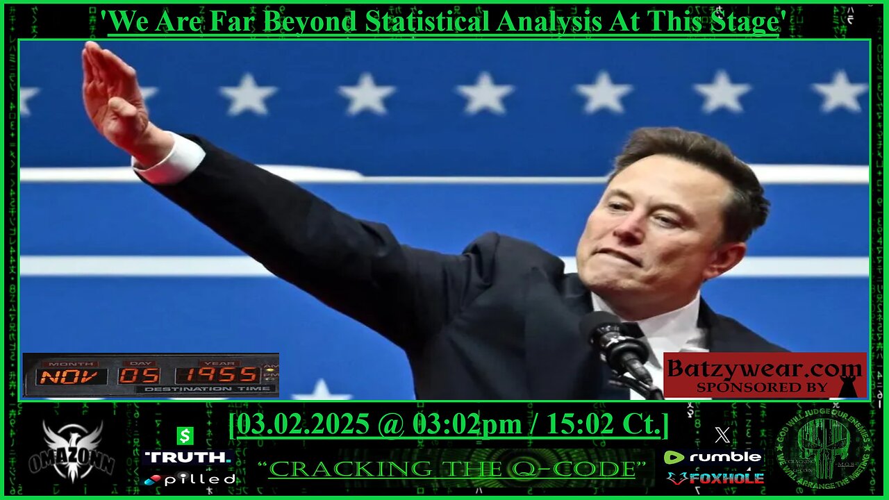 "CRACKING THE Q-CODE" ~ 'We Are Far Beyond Statistical Analysis At This Stage