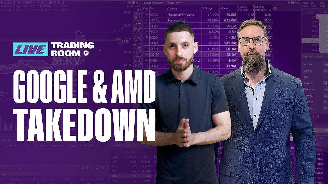 Will Google & AMD Trigger a Tech Stock Meltdown? | TTP Live Trading