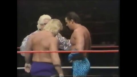 11-23-1985-championship wrestling-Brutus beefcake, woman's battle royal