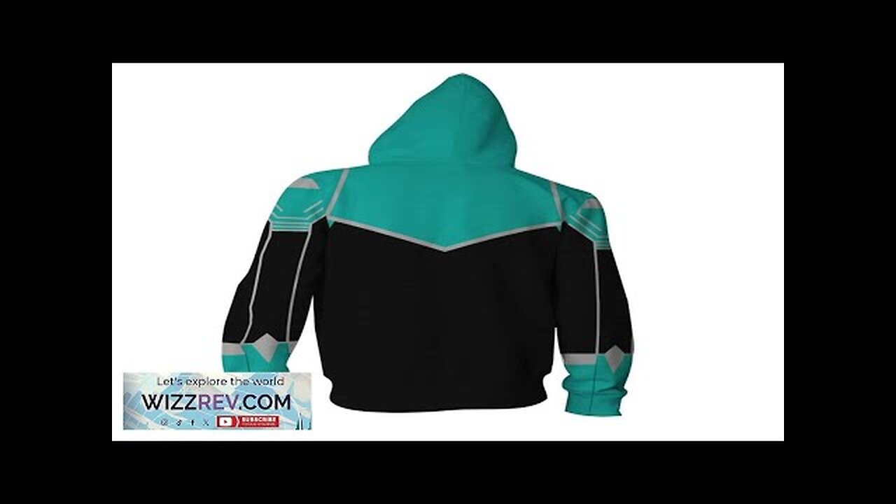 Marvel Mightiest Avenger Captain Marvel Green Zip Up Hoodie Review