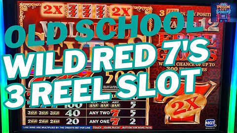 Old-School 3-Reel Wild Red 7's Slot