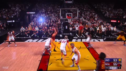 NBA2K: Indiana Pacers vs Miami Heat (Dunks-Buzzer Beater)