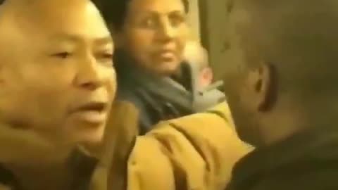 Immigrants tell each other to go back where they came from. Then usual fight breaks out.