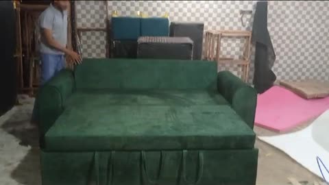 Sofa with cumbed