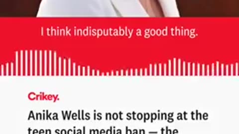 Anika Wells is not stopping at the teen social media ban