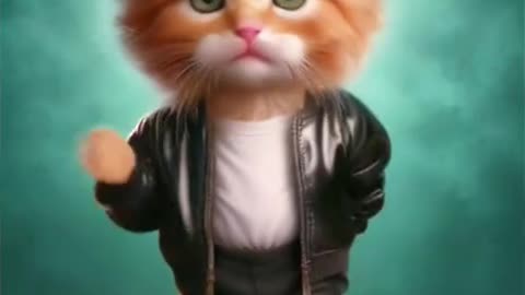 Cute Cat DanceFunny Dance #catlover #dance #viral #funny #4upage #ai #cat #