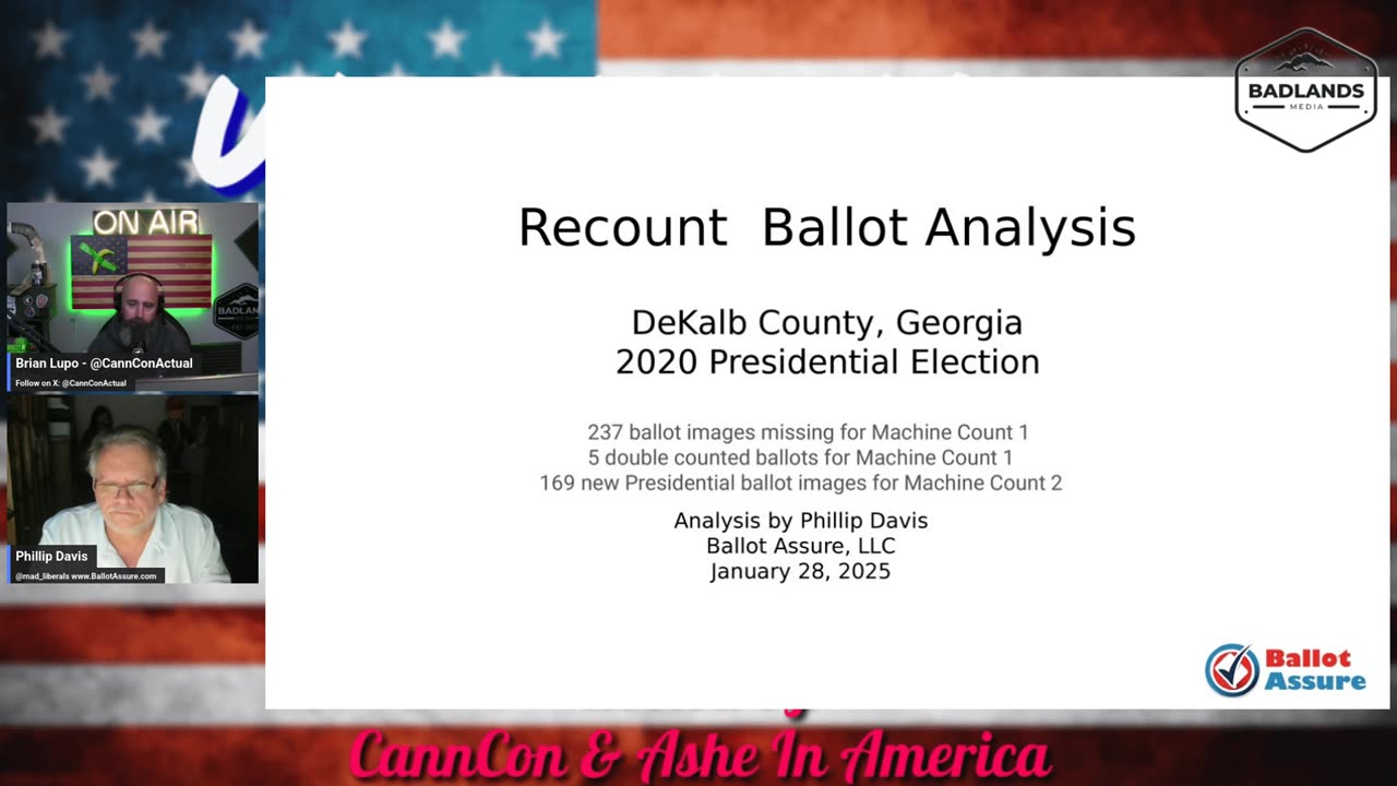 Phillip Davis on his GA Recount Studies w/ CannCon & Ashe -WWV#111