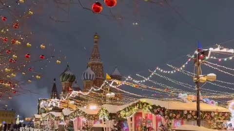 Christmas in Moscow, Russia.