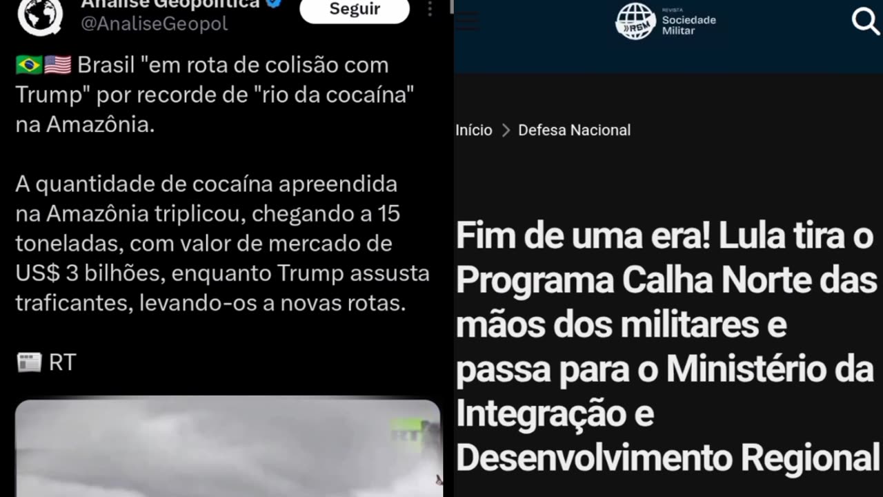 INTERDIÇÃO DOS EUA NO CARIBE, NARCOTRAFICANTES BUSCA NOVA ROTA PELA AMAZÔNIA BRASILEIRA COM APOIO DO LULALADRÃO
