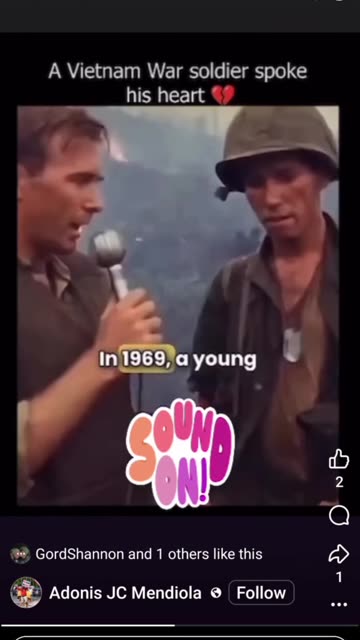 Message to American people from solder of the Vietnam