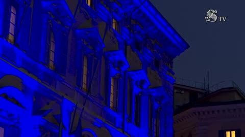 Roma - SENATO. PALAZZO MADAMA IN BLU PER GIORNATA NAZIONALE VITTIME CIVILI GUERRE (01.02.25)