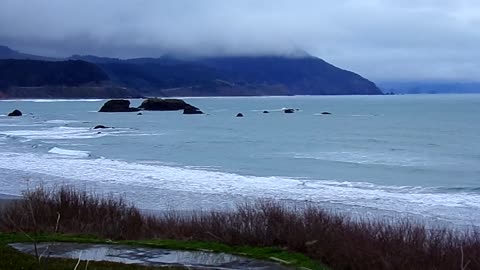 Battle Rock Beach after sundown 3/3/25: