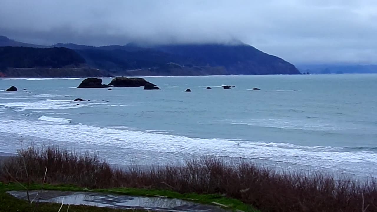 Battle Rock Beach after sundown 3/3/25: