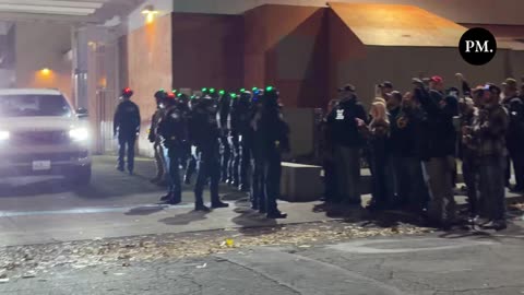 Trump supporters, including some Proud Boys, showed up outside ICE facility