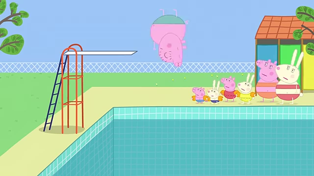 Peppa Pig Full Episodes | Swimming with Peppa and George Family Kids Cartoon