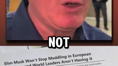 🚨RED ALERT: The Unelected Tyrants Of The EU Are Trying To Arrest Elon Musk