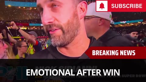 Emotional Nick Siriani Speaks After Super Bowl Win