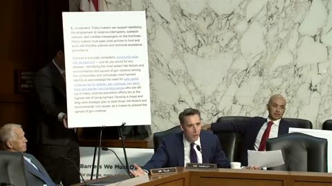 ROASTED! Biden's Director of Gun Violence Prevention torched by Sen. Josh Hawley HAWLEY: