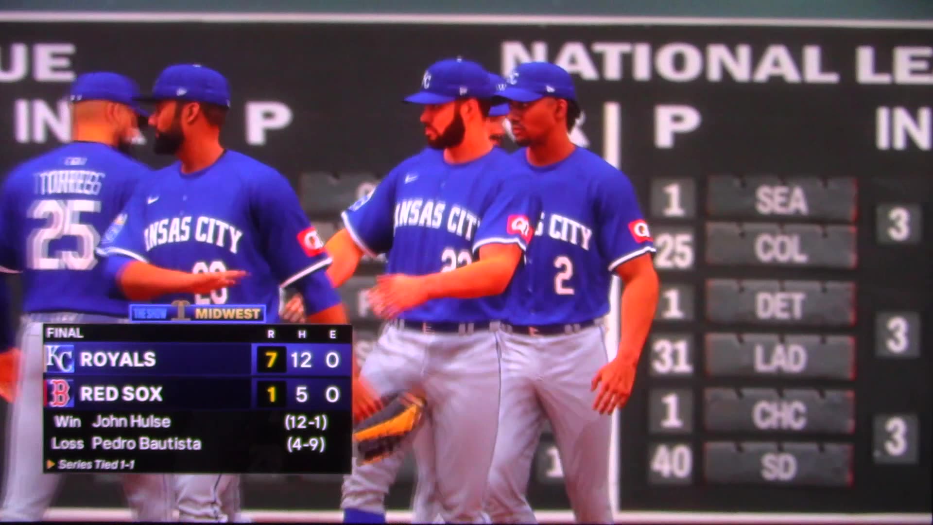 MLB The Show: Kansas City Royals vs Boston Red Sox (S22 G70)