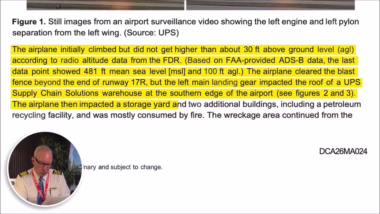 UPS Crash Preliminary Report Pilot Reacts To UPS Crash Report