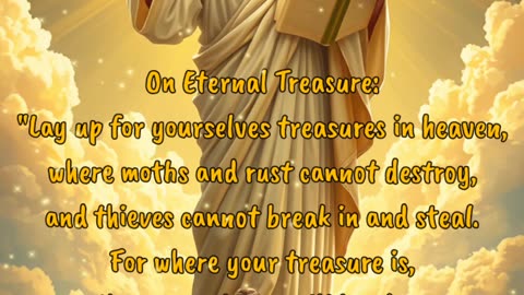 Jesus Message On Eternal Treasure